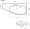 Мебельная раковина Aquanet Опера 115 R