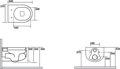 Подвесной унитаз Kerasan Flo 311101