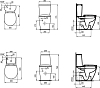 Унитаз-компакт Ideal Standard Connect Space E119601