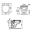 Подвесной унитаз Ideal Standard Tempo, T328801+T679901, цвет белый