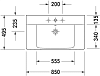 Раковина 65 см Duravit P3 Comforts 2332650000