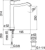 Смеситель для раковины Nobili Sofi SI98128/2BR, бронза