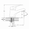 Смеситель для раковины Solone Lun LUN1-A031 хром