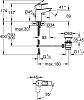 Смеситель для раковины Grohe BauLoop 22054001, хром
