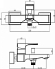 Смеситель Villeroy & Boch Architectura Square TVT12500100061 для ванны, хром