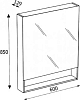 Зеркало-шкаф 60 см Roca Gap ZRU9302844 тиковое дерево