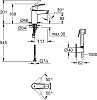 Смеситель для раковины Grohe Eurosmart 23124003 с гигиеническим душем