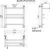 Полотенцесушитель водяной Тругор ЛЦ Браво НП 3 П 60x50 с полкой