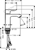 Смеситель для раковины Hansgrohe Metris 31084000, хром