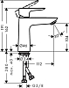 Смеситель для раковины Hansgrohe Talis E 71712990, полированное золото