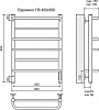 Полотенцесушитель электрический Terminus Евромикс П6 450x650 4660059930329, чёрный матовый