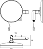Косметическое зеркало Emco Evo 1095 060 40 с увеличением и подсветкой