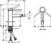 Смеситель для биде Hansgrohe Finoris 76200000, хром