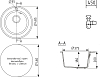 Комплект Мойка кухонная Domaci Солерно DN 485-01 жасмин + Смеситель UQ-004-01 жасмин