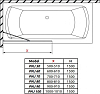 Шторка для ванной Radaway Idea PNJ 70 10001070-01-01