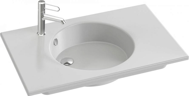 Раковина 81 см Jacob Delafon Odeon Rive Gauche EXAW112-00, белый