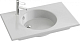 Раковина 81 см Jacob Delafon Odeon Rive Gauche EXAW112-00, белый