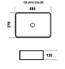 Раковина накладная Grossman Color GR-3016SBR черный, серебро