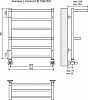 Полотенцесушитель водяной Terminus Анкона П6 500x591 с полкой