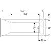Акриловая ванна Geberit Renova Plan 170х70 554.304.01.1 белый