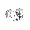 Смеситель для ванны с душем Plumberia Selection Ixo XOT5040BO белый