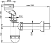 Комплект Писсуар IFO Frisk RS020150000 подвесной + Смывное устройство для писсуаров Ideal Standard B7120AA автоматическое + Сифон для писсуара AlcaPl