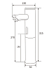 Электронный смеситель для раковины beWash Photocell BWAM0BH808 хром