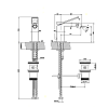 Смеситель для биде Gessi Rettangolo K 53007#299, черный матовый