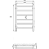 Электрический полотенцесушитель Laris Феличия ЧК6 400х600 L 73207587, белый муар