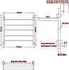 Полотенцесушитель водяной Ника Classic ЛП ВП 60/60-5 с полкой