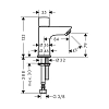 Кран для раковины Hansgrohe Logis 71120670 черный