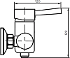 Смеситель для душа DIWO Казань DW-KAZ-20-000