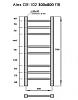 Полотенцесушитель электрический Grois Alex GR-102 30/80 П8 9016 U белый