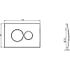 Инсталляция Diwo для унитаза 4501, кнопка смыва 7312 хром, 4501/7312