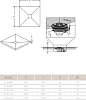 Душевой трап с решёткой Radaway RadaDrain 5CK1111/5K01 109х109 см, хром