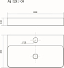 Раковина накладная Aquatek AQ3241-00 60х42 см, белая
