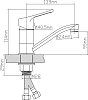 Смеситель для кухни BOOU B8290-14A, хром