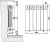 Радиатор биметаллический Rifar Base Ventil 500 10 секций правое подключение