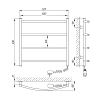 Полотенцесушитель электрический Laris Классик ЧК 75201041 белый