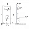 Комплект инсталляция OLI 120 Eco Sanitarblock pneumatic с унитазом Point Меркурий PN41831BM, сиденье микролифт, клавиша OLI Karisma, цвет белый, 879235pKA01+PN41831BM