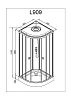 Душевая кабина Deto L L901GM+EL