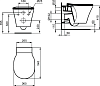 Комплект инсталляция с подвесным унитазом Ideal Standard Connect Air K819501PA15 с сиденьем микролифт