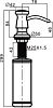 Дозатор жидкого мыла Gappo G403-2 встраиваемый
