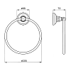 Полотенцедержатель Nicolazzi Classica 1485GO золото