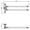 Полотенцедержатель Camelos Rychmond H1606 хром