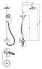 Душевая система Rossinka RS серия RS45-45 хром