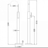 Смеситель для раковины Abber Wasserfall AF8640B черный