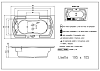 Акриловая ванна Riho Thermae Line 195х105 BZ14 белый