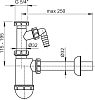 Сифон для раковины AlcaPlast A430P