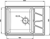 Мойка кухонная GranFest Vertex GF-V-680L топаз